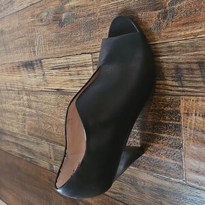 The Limited Black Peep-Toe Heels